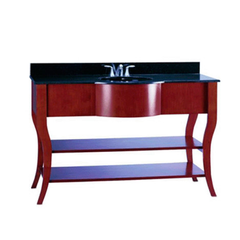 Wooden Vanity with granite countertop